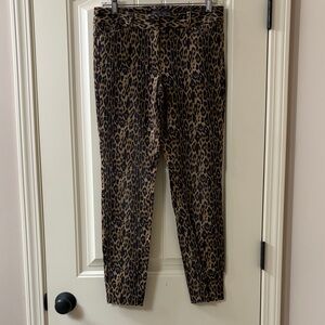 The Limited Ideal Stretch Leopard Print Skinny Ankle Pants - Size 4